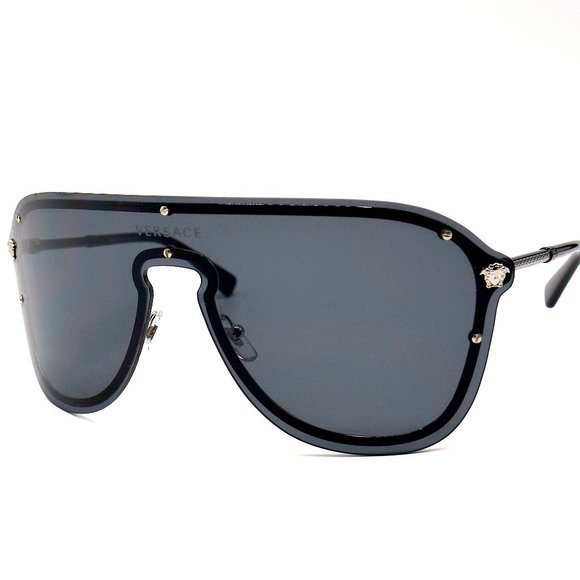 Versace Accessories - VERSACE VE2180 100087 PILOT BLACK GREY SUNGLASSES